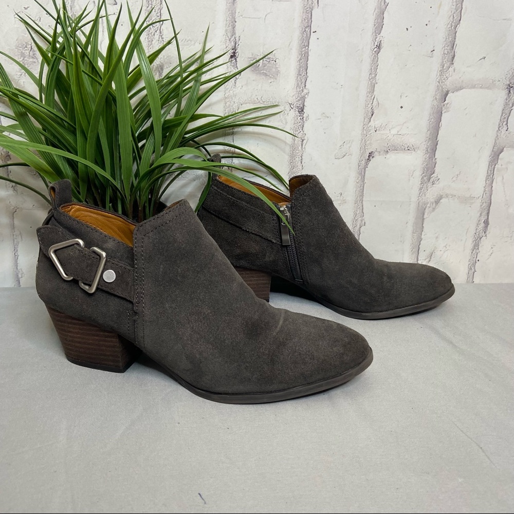 Franco Sarto Grey Brown Laslo Ankle Boots